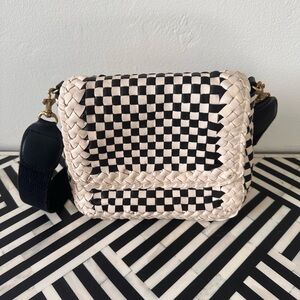 Elegant Checkered Crossbody Bag